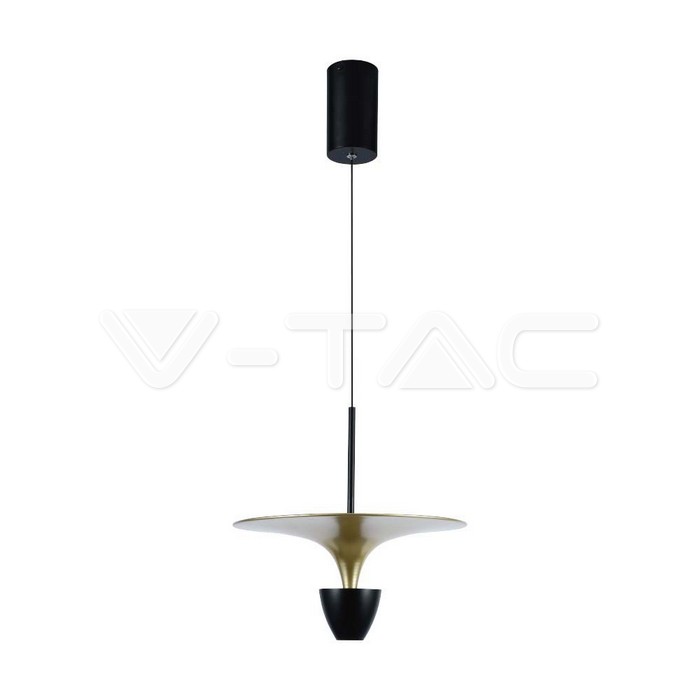 9W LED Designer Hanging Lamp (30*320*100CM) Black+Gold Body 4000K
