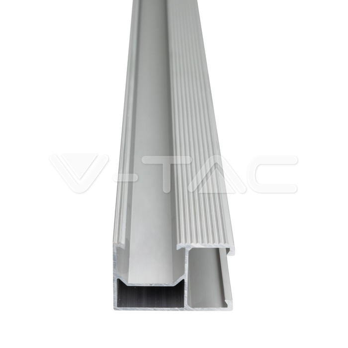  Profili in Alluminio per Fissaggio Pannelli Solari Fotovoltaici Lunghezza 2m (Confezione 4 Pezzi)
