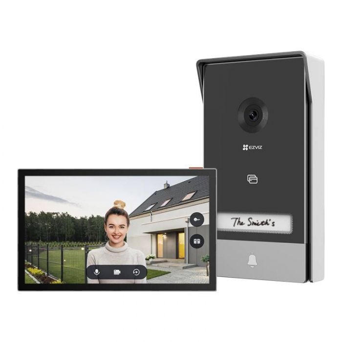 ezviz videocitofono 2fili monitor touch sblocco porta-cancello