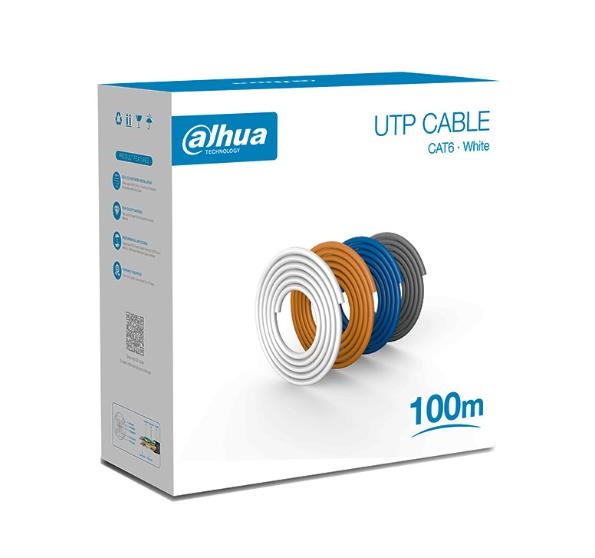 CAVO DAHUA UTP 100 METRI - CAT6E DH-PFM920I-6UN-C-100 100% rame