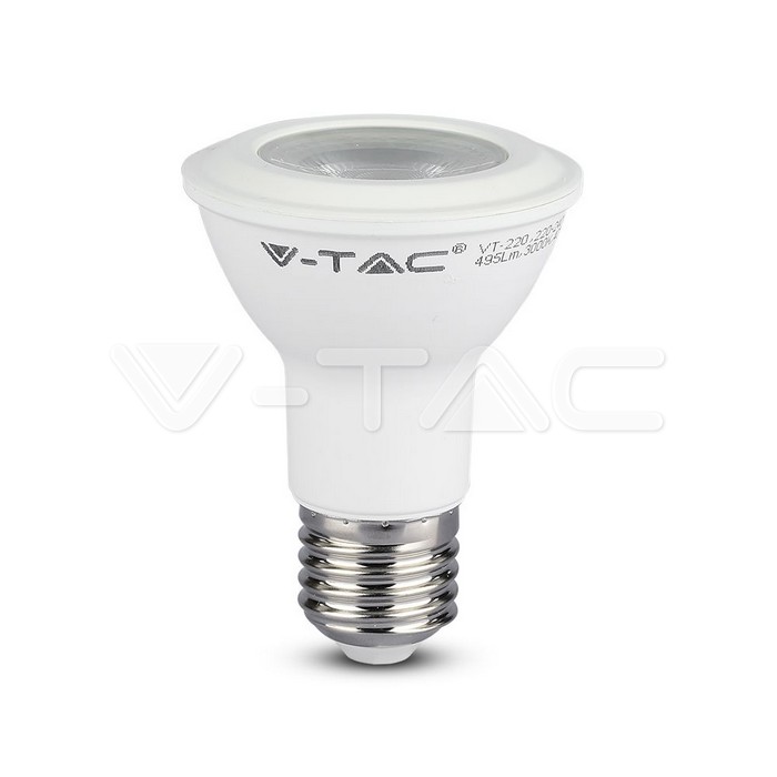 LED Bulb - SAMSUNG CHIP 5.8W E27 PAR20  Plastic 6400K