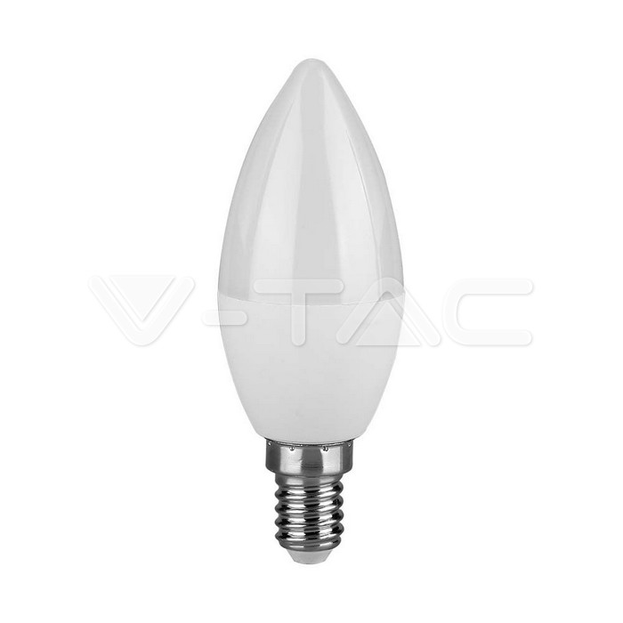 LED Bulb - 4.5W E14 Candle 6400K  6 PCS PACK