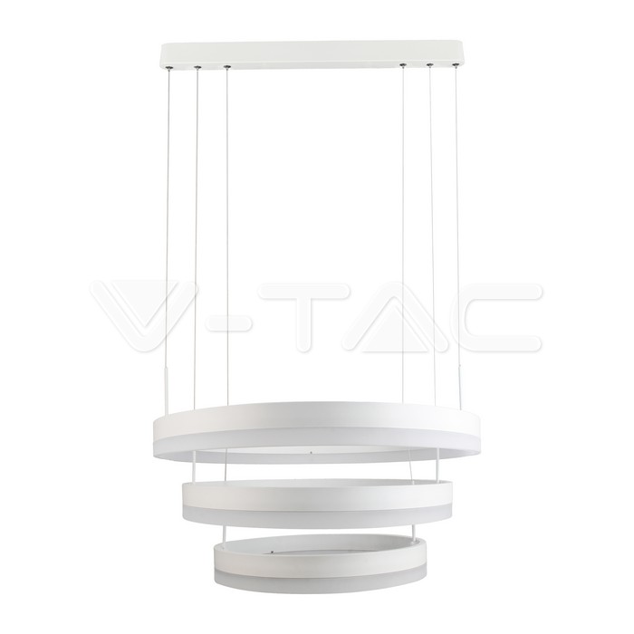 92W Soft Light Chandelier Dimmable White 3000K
