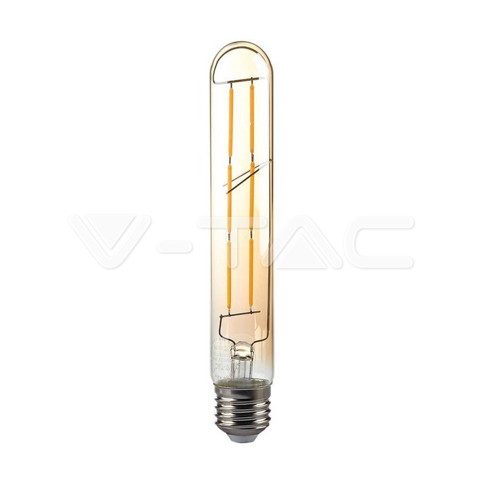 LED - 6W T30 E27 Filament Amber 2200K