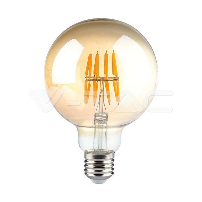 LED - 8W Filament E27 G95 Amber 2200K