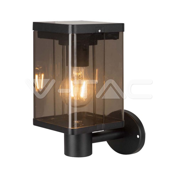 Lampada Solare LED da Giardino 2.5W con Sensore di Movimento a Microonde Montaggio a Muro Colore Nero 