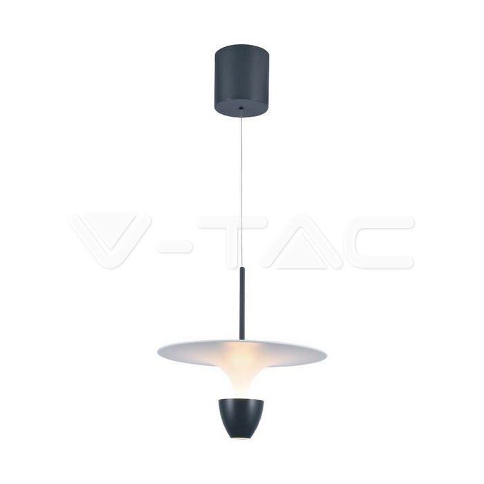9W LED Designer Hanging Lamp (30*300*1370MM) WhiteCrey Body 3000K Adjustable Height