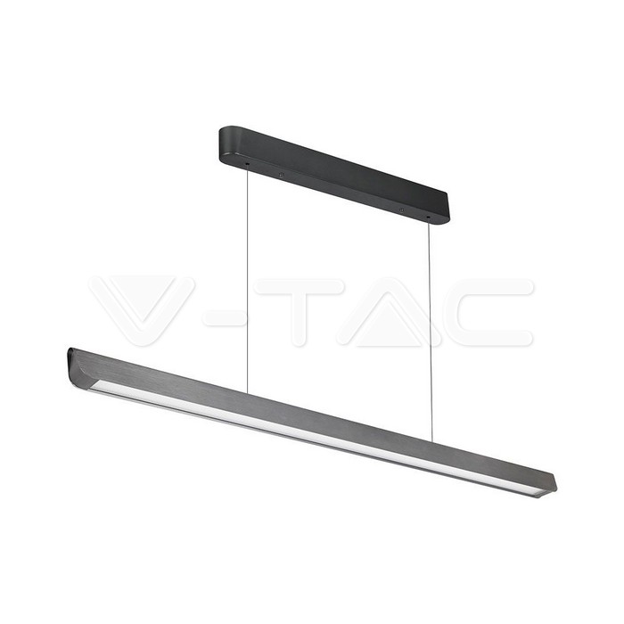 36W LED Linear Hanging Suspension Light Diffuser Plate Type-CCT:3IN1 - Matte Grey