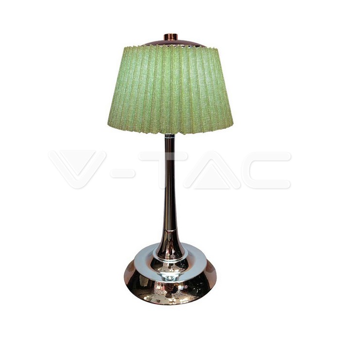 1.5W LED Table Lamp 3000K Chrome + Pale Green