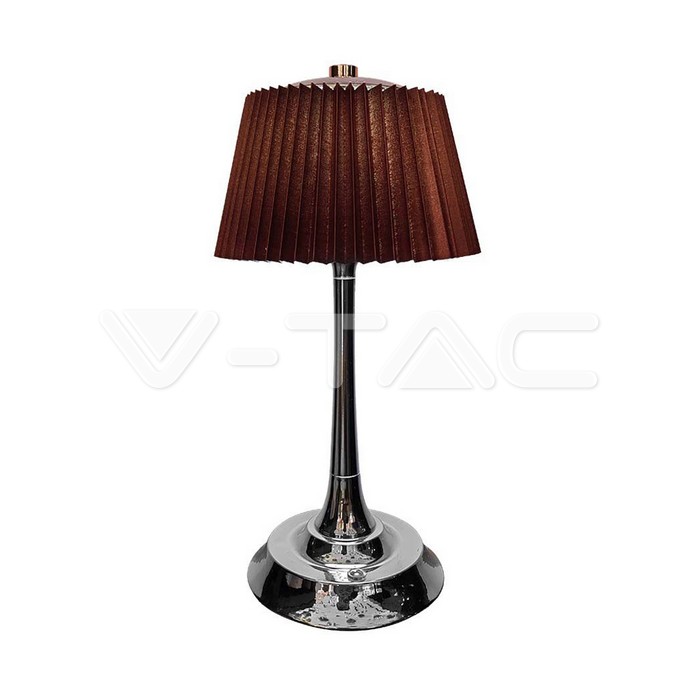 1.5W LED Table Lamp 3000K Chrome Brown