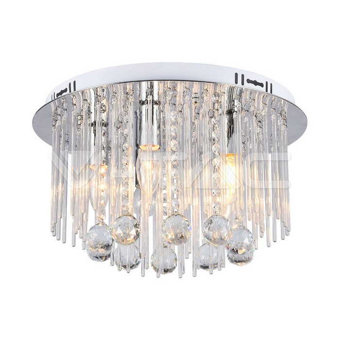 LED Designer Ceilign Crystal Light Clear Body D400 E14