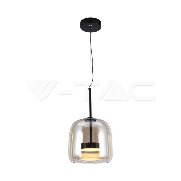 6W LED Designer Pendant Lamp Metal + Glass Body D250*H240 3000K