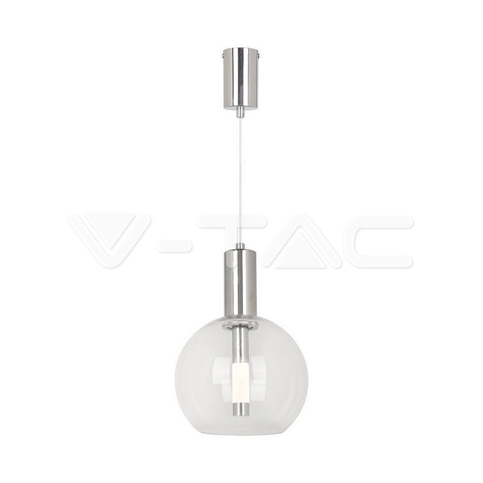 5W LED Pendant Light Clear Glass Body 3000K