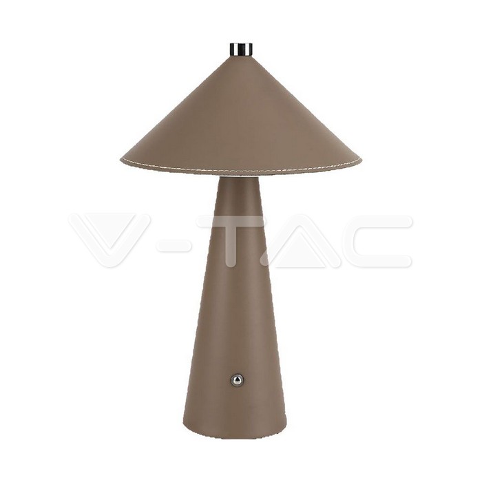 3W LED Magnetic Table Lamp With Battery 4000mAh CCT: 3IN1 Brown Body Dimmable