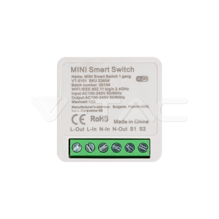 Mini On Line Switch 1 Gang