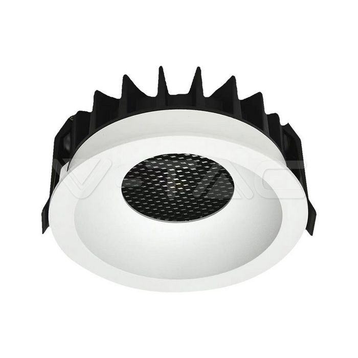 12W LED Honey COMB Downlight Bridgelux Chip 3in1 White Ring + Black Heating