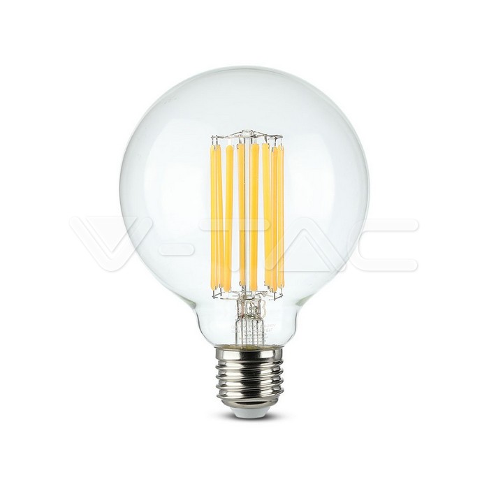 LED Lampadina 18W Filamento E27 G95 Vetro trasparente 135 lm/W 3000K