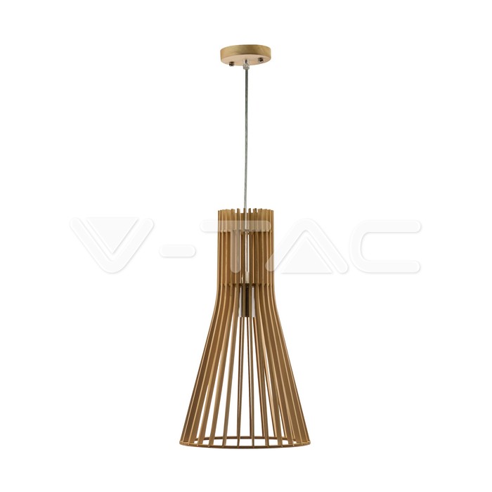 Lampada a sospensione in legno Cono piccolo D250 x H450mm