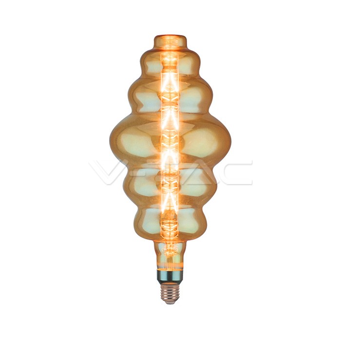 LED Lampadina 8W E27 S180 Amber Glass Dimmerabile 2200K