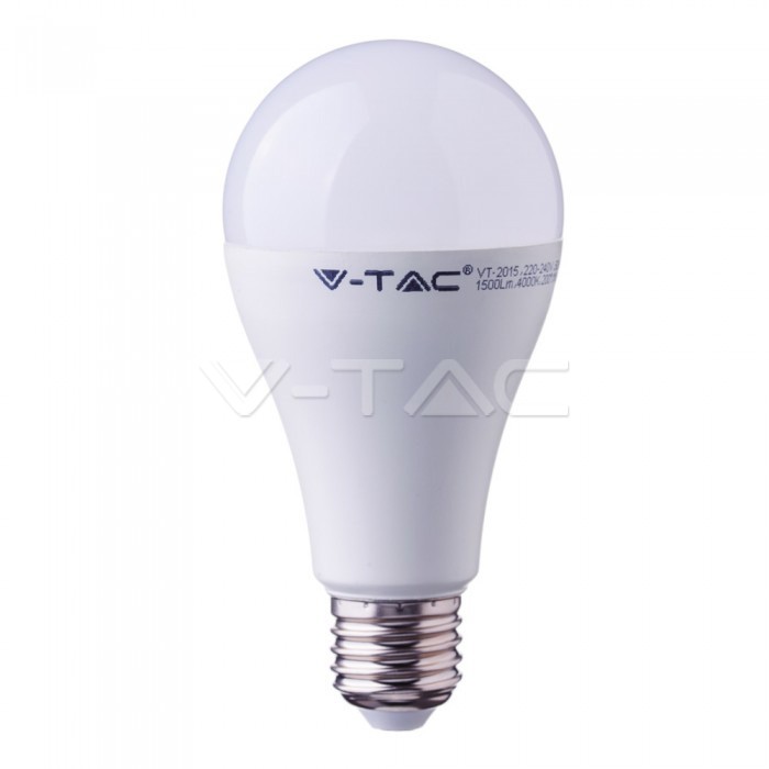 LED Lampadina 17W A65 E27 Plastica 2700K CRI 95+