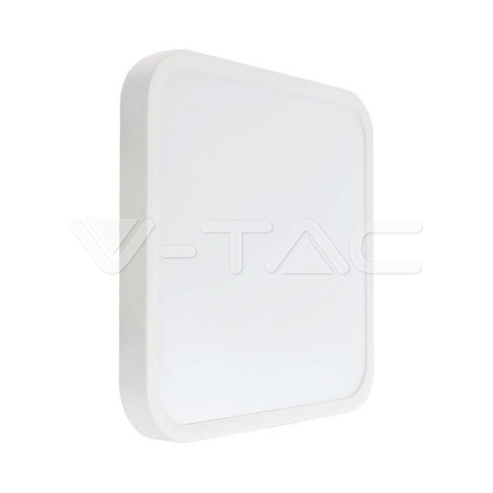 48W LED Dome Light SAMSUNG Chip 6500K Square White Frame IP44