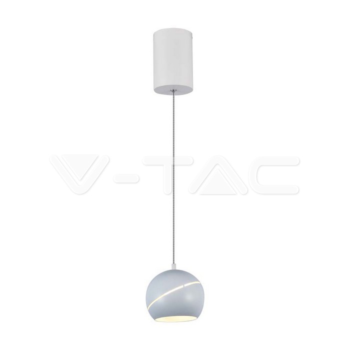 Lampadario LED a Sospensione 8.5W a Forma di Campana Colore Bianco 12*160cm Regolabile Touch On/Off