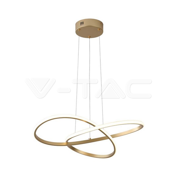 20W LED Hanging Decorative Lamp 500 Gold 3000K