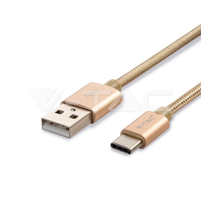 1m. Type C USB Cavo colore oro Platinum Series