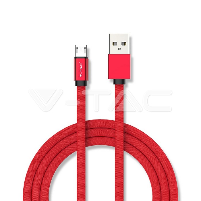 1m. Micro USB Cavo Rosso Ruby Series