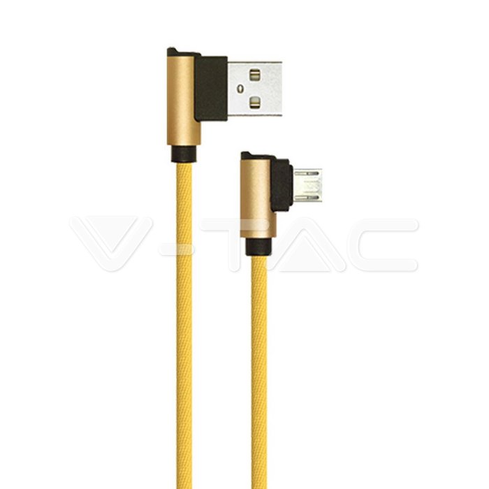 1m. Micro USB Cavo colore oro Diamond Series