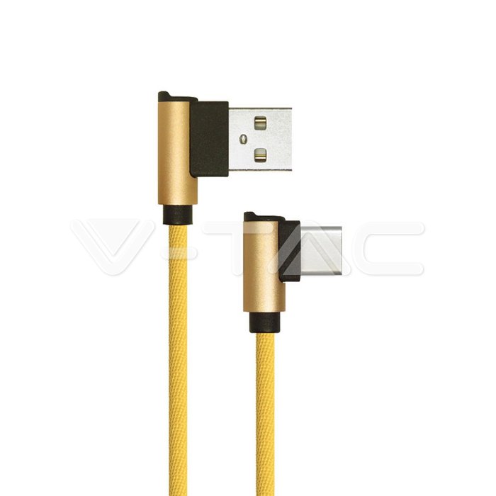 1m. Type C USB Cavo colore oro Diamond Series
