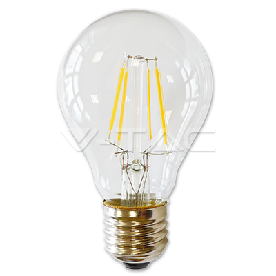 Lampadina LED filamento 4W E27 A60 Bianco caldo Dimmerabile